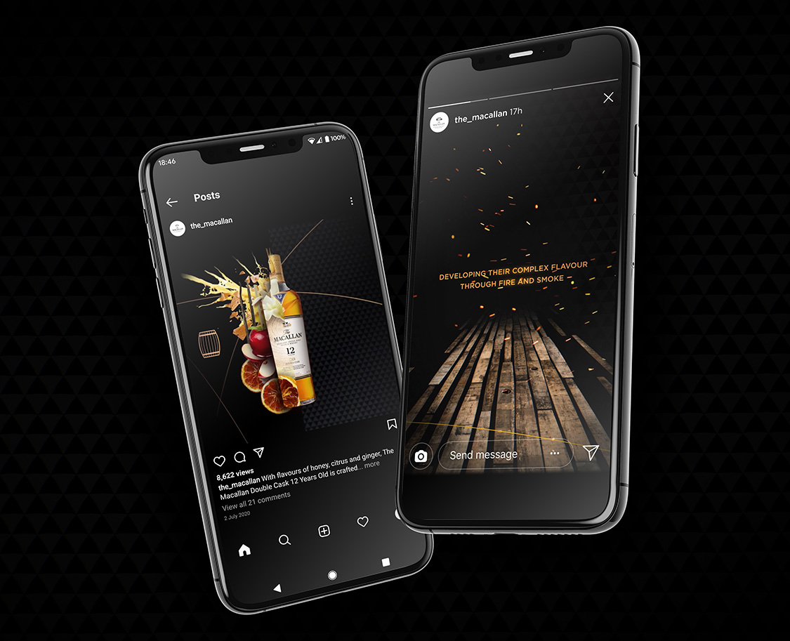 Product shots with Macallan media